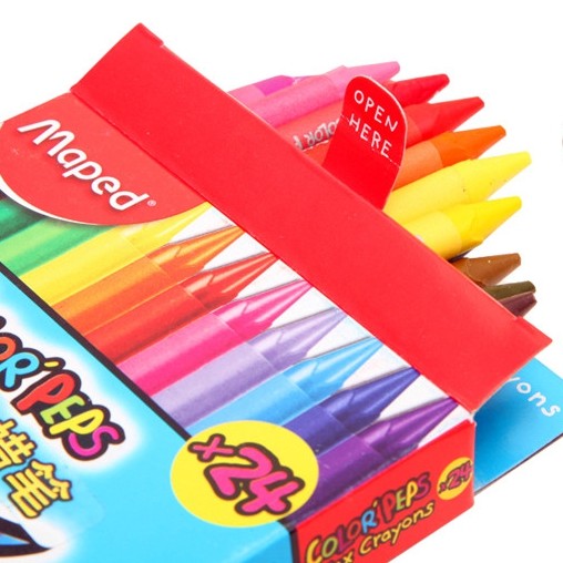 Pháp Bản Đồ 24 Màu Crayon Thanh Tam Giác Ngắn Màu Crayon861013Học sinh vẽ tay