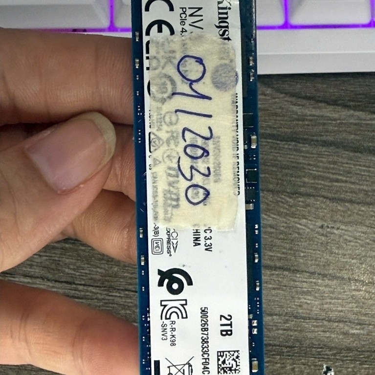 SSD Kingston NV3 NVMe 2TB Còn bảo hành hãng tháng 06.2030 | 08.2030