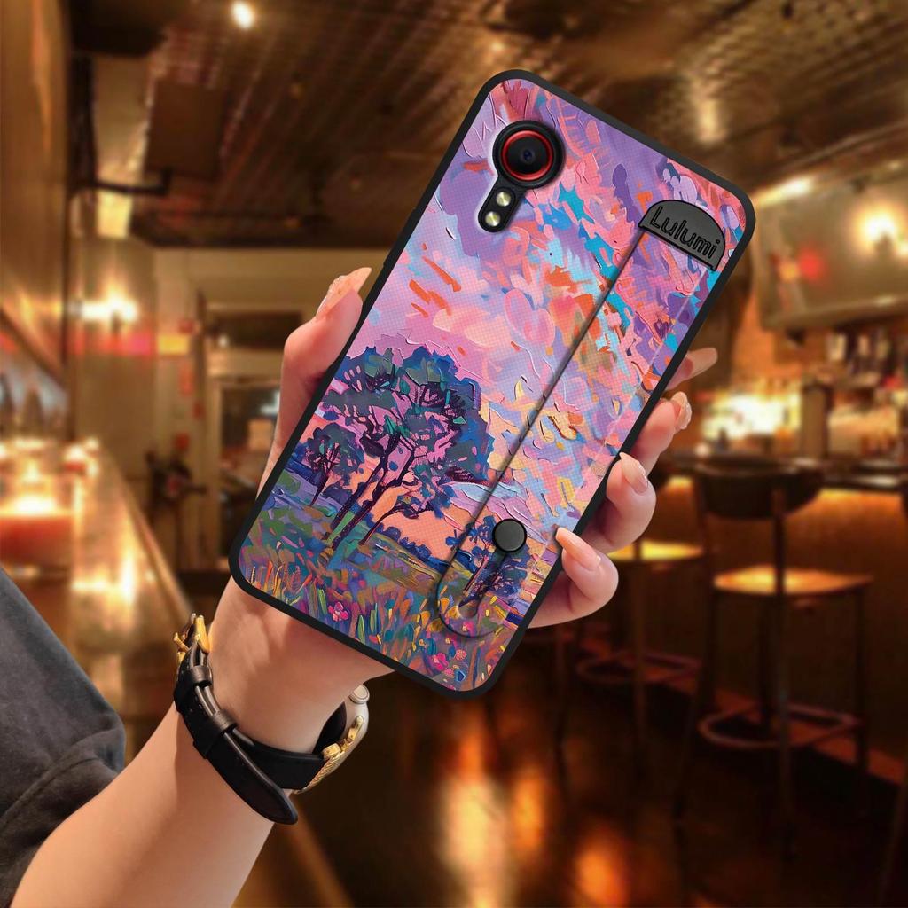 Cá Tính Màu Trơn Ốp Lưng Điện Thoại Samsung Galaxy Xcover5 / SM-G525F Silicon Thiết Kế Thời Trang Vỏ