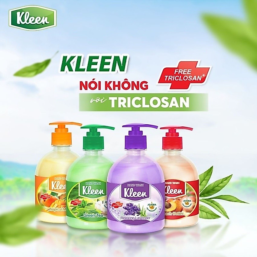 Nước Rửa Tay Kleen 500ml - Sạch Khuẩn Dịu Nhẹ Bảo Vệ Da Tay Hương Thơm Dễ Chịu Dùng Hằng Ngày