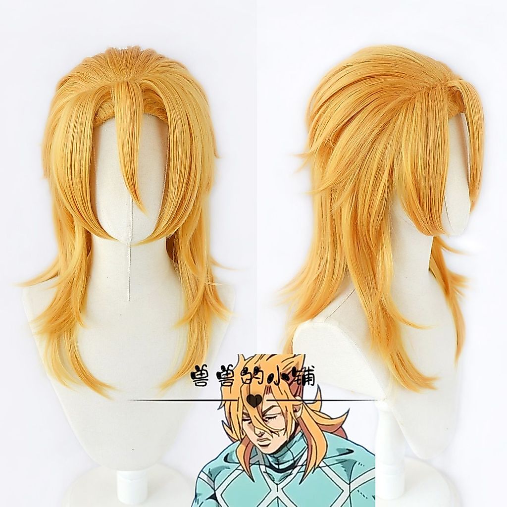 Dio Brando Cosplay JOJO STEEL BALL RUN Tóc tổng hợp chịu nhiệt cho trang phục Anime