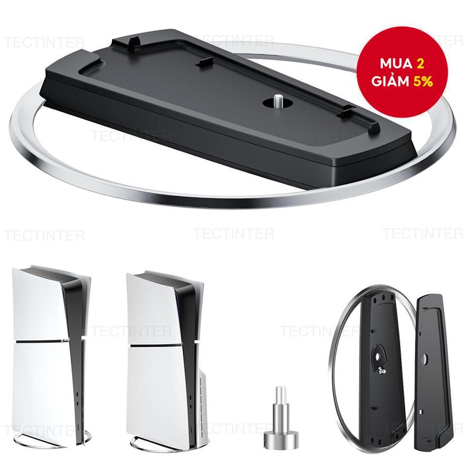 Giá đỡ đứng kim loại di động cho máy PS5/PS5 Slim/PS5 Pro, đế chống trượt cho phụ kiện trò chơi PS5