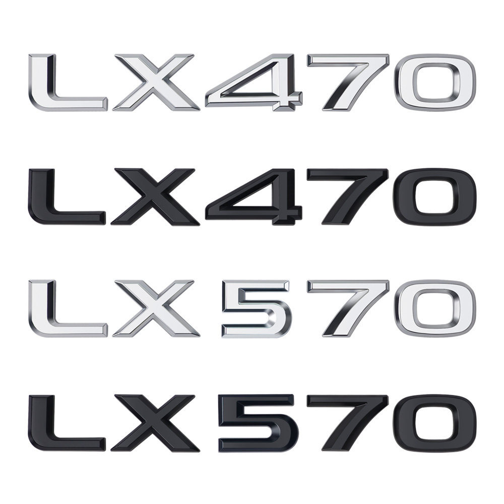 Thích hợp cho LEXUS Letter Car Sticker LEXUS LEXUS LX470 LX570 Logo ô tô Phía sau đuôi xe Nhãn dán l