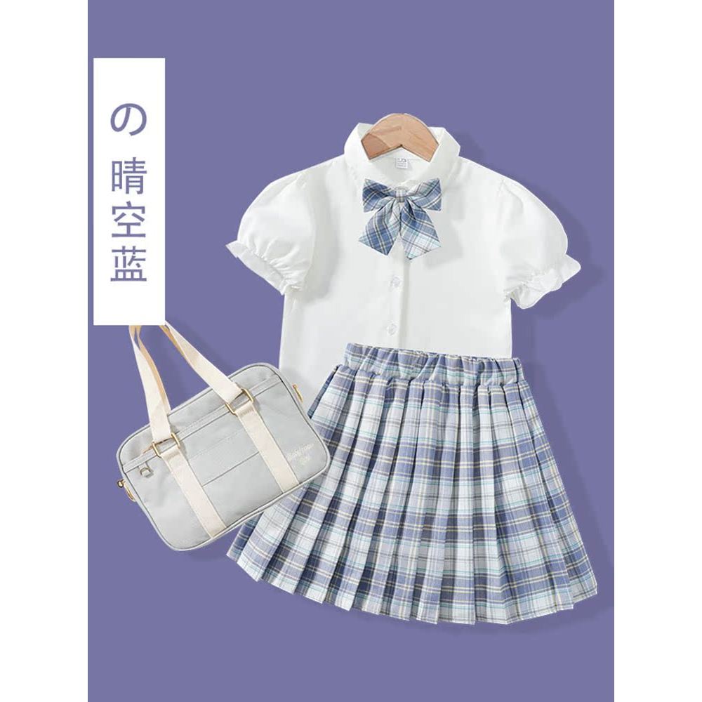 Trẻ Em Trẻ Em Quần Áo Bé Gái Mùa Hè Váy Cho Bé Preppy Phong Cách Váy jk Phù Hợp Với Trẻ Em Thời Tran