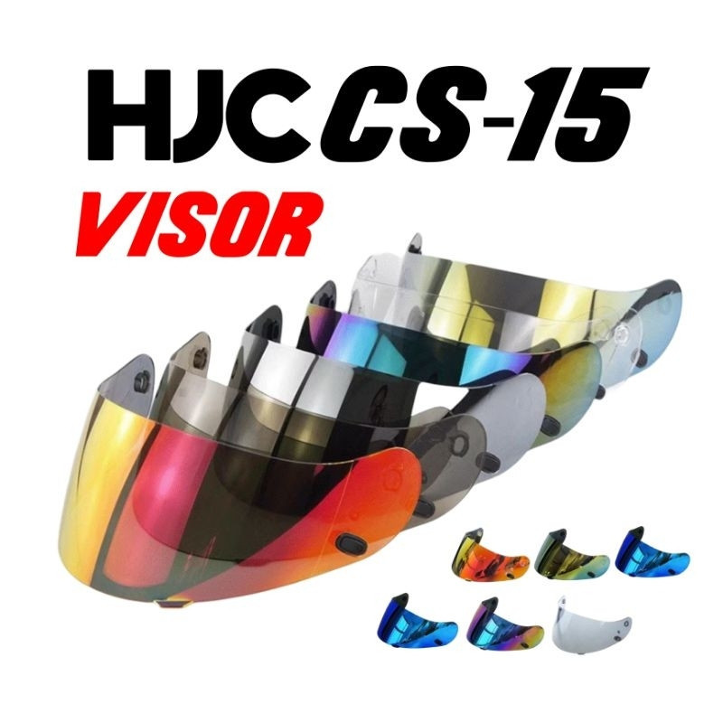 [ReadyStock] Ống kính tấm che HJC CS15 CS-15 CS 15 Đỏ Xanh Trong suốt Khói đậm Ánh sáng khói Revo Ir