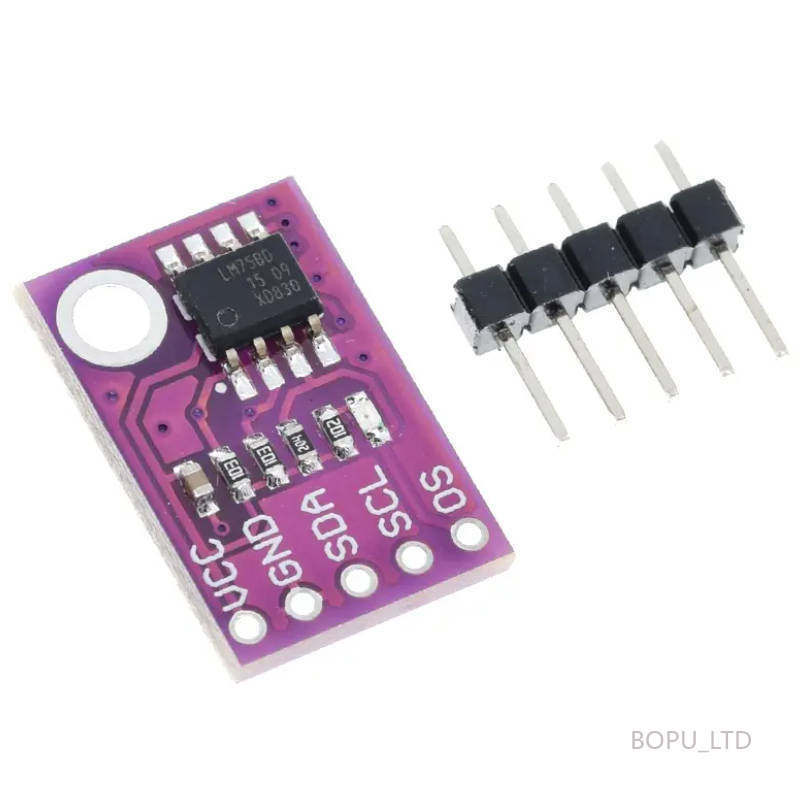 1 / 5 Chiếc LM75 LM75A Cảm Biến Nhiệt Độ Tốc Độ Cao Giao Diện I2C Độ Chính Xác Cao Ban Phát Triển Mô