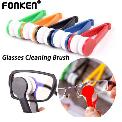 Fonken 3 chiếc bàn chải vệ sinh kính và khăn lau ống kính cho mắt kính và kính mát