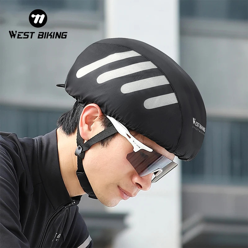 Mũ Bảo Hiểm Xe Đạp Che Mưa Phản Quang Sọc MTB Xe Đạp Đường Bộ Mũ Bảo Hiểm Chống Thấm Nước Chống Bụi 