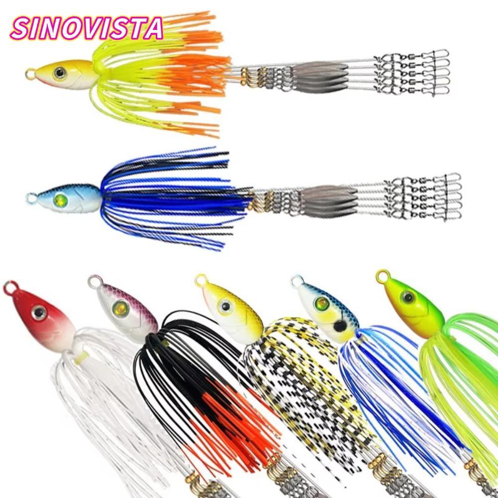 SINOVISTA Alabama Rig Mồi Câu Cá, Spinner Umbrella Soft Swimbait, Nhóm Tấn Công Mềm Swimbait Bơi Biể