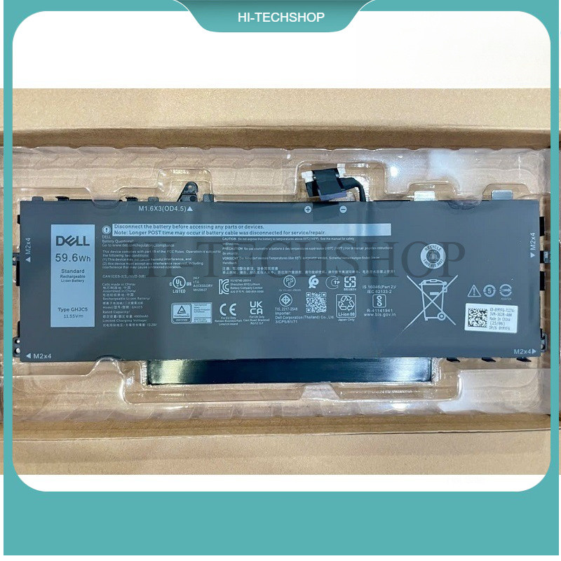 ⭐ [ ZIN] Pin laptop Dell Latitude 9420 9430 Latitude 9420 2-in-1 9430 2-in-1, JJ4XT GHJC5 59.6Wh