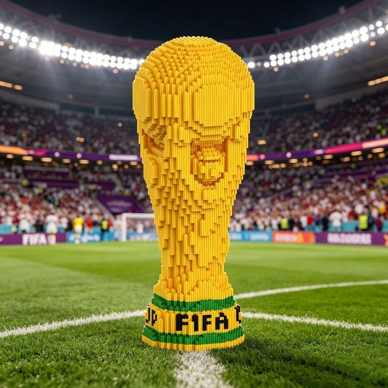 Tương thích Lego Football World Cup Mô hình ba chiều 3d Khối xây dựng khâu tay cho bé trai bé gái Qu