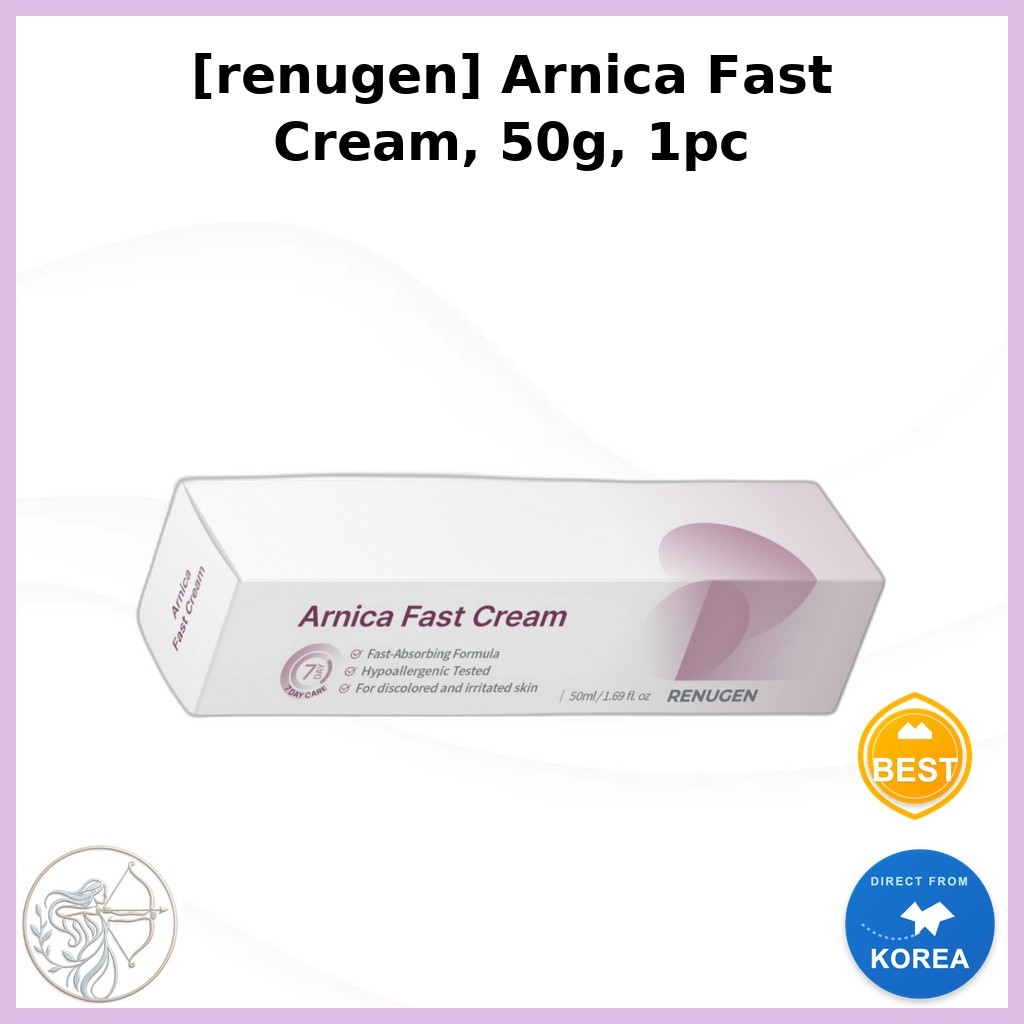 K-Beauty [renugen] Kem nhanh Arnica, 50g, 1 cái / Kem Arnica Hàn Quốc / Kem dưỡng ẩm nhẹ / Chính hãn