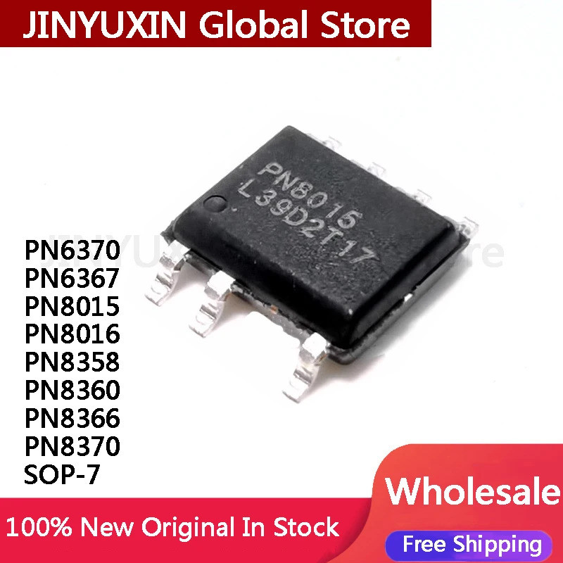 5 Chiếc PN6370 PN6367 PN8015 PN8016 PN8358 PN8360 PN8366 PN8370 SOP-7 IC Chipset Còn Hàng Bán Buôn