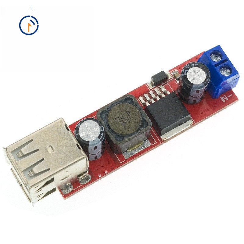 DC 6V-40V Sang 5V 3A Sạc USB Đôi DC-DC Mô Đun Chuyển Đổi Bước Xuống Cho Xe Sạc LM2596 Dual USB