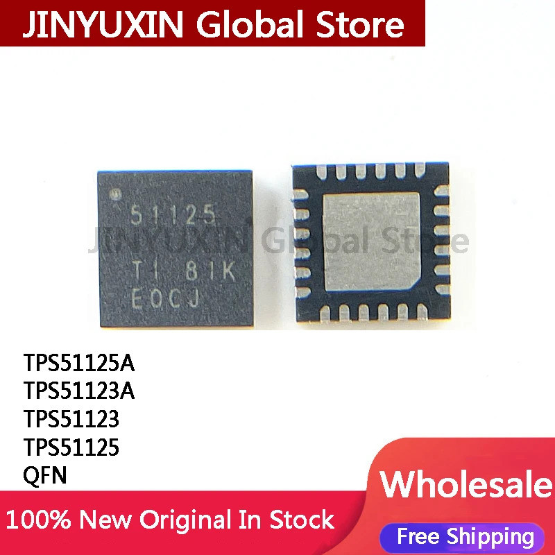 5 Chiếc TPS51123RGER TPS51125A 51125A TPS51123A 51123A TPS51123 51123 TPS51125 51125 QFN IC Chip Còn