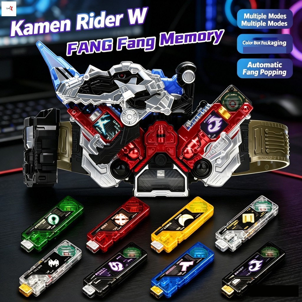 Kamen Rider W Belt Double Rider Lost Drive Transformation Belt với Fangs Dinosaur Aces