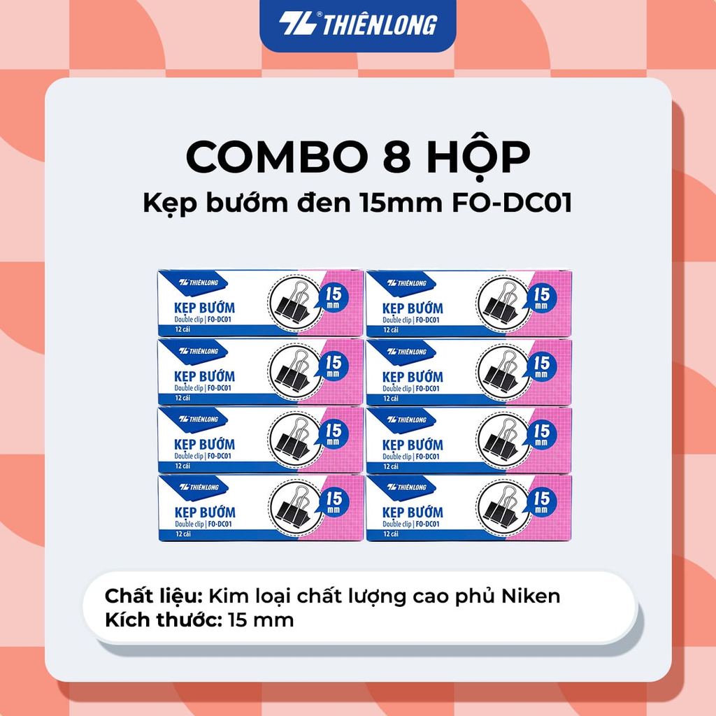Combo 10 Kẹp bướm Flexoffice 19mm FO-DC02 (FS)