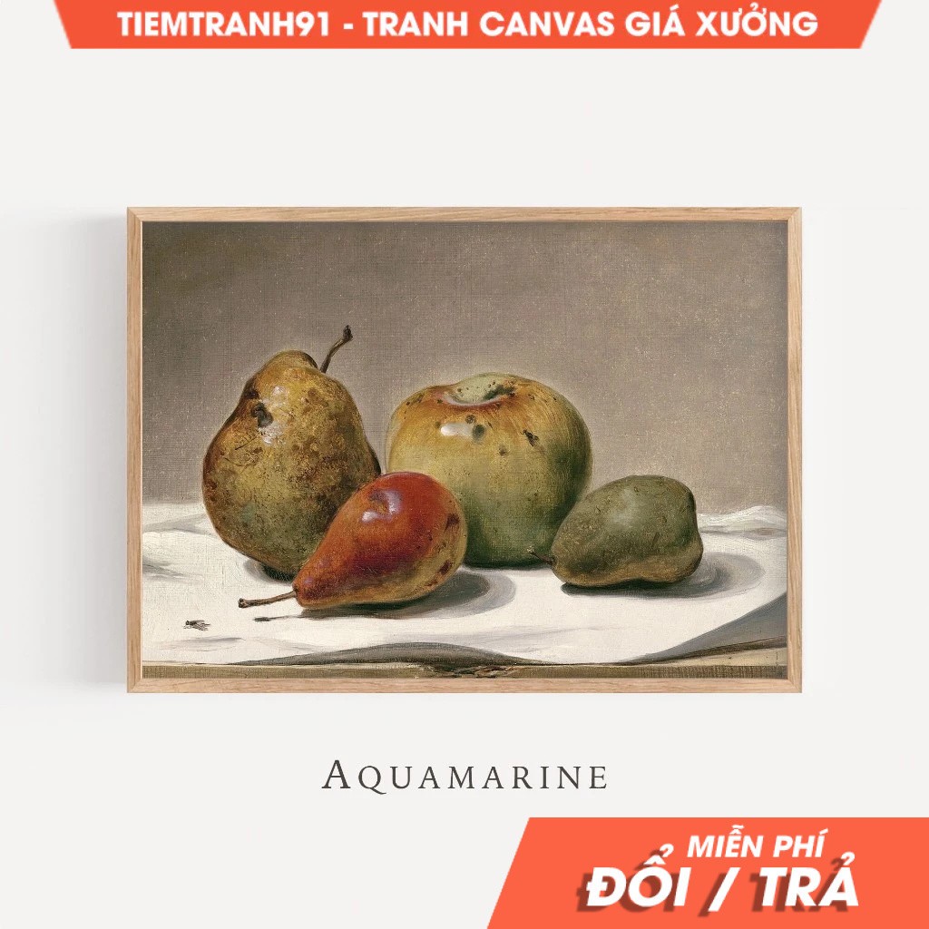 Tranh treo tường, Fruit Painting, Vintage Kitchen Print, Fruit Still Life, Fall Kitchen Wall Art, Fa