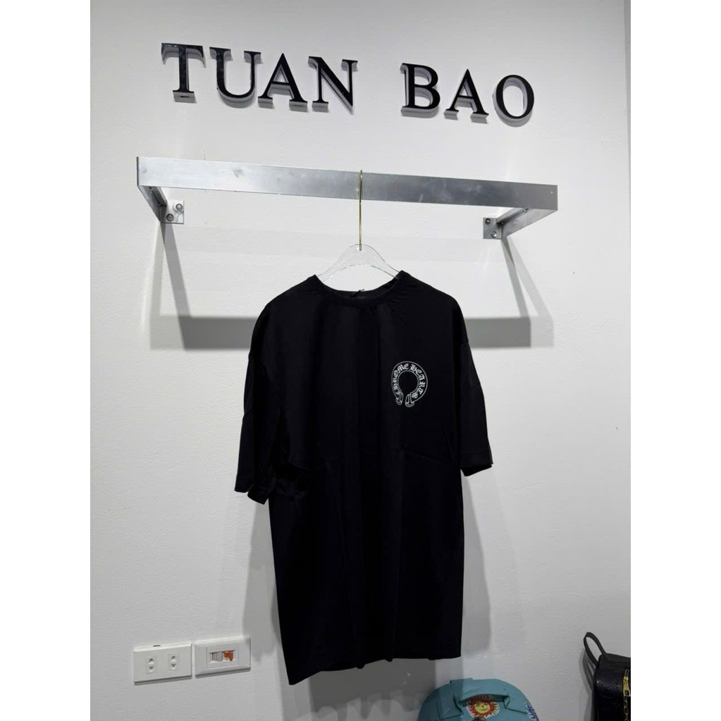 ⚡️[High Quality] T-Shirt Chome Phối  Đen Mix Rách Hoạ tiết Hàng QCCC Loại 1