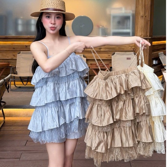 QP CLOSET Set tơ phối ren 6033