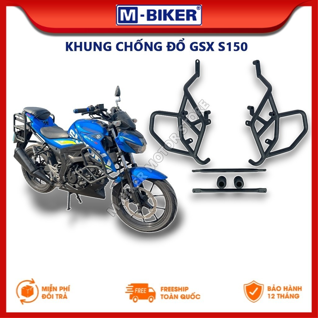 Chống đổ GSX S150, Khung chống đổ GSX S150, Gù chống đổ GSX S150, Khung chống đổ có gù cho GSX S150