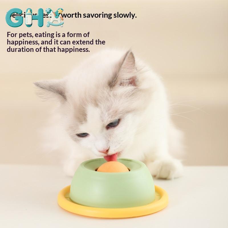 GHX Pet Li Mat Sữa Chua Liing Đĩa Ăn Chậm Cho Chó Mèo - Bát Sna Tương Tác Thúc Đẩy Sức Khỏe Nha Khoa