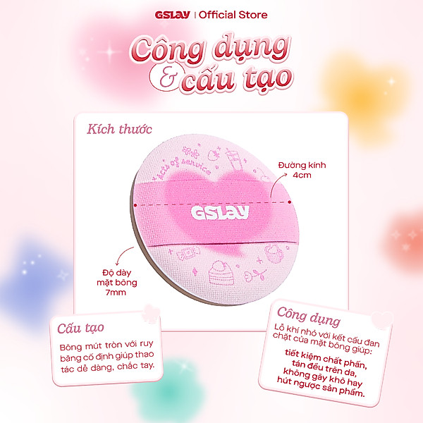 Gslay Bông phấn Cheeky Puff