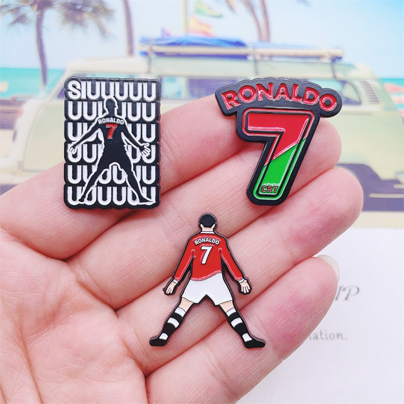 Sáng Tạo Bóng Đá Vận Động Viên C Luo Trâm CR7 Bước Vào Bóng Chiến Thắng Kỷ Niệm Tư Thế SIU Hợp Kim H