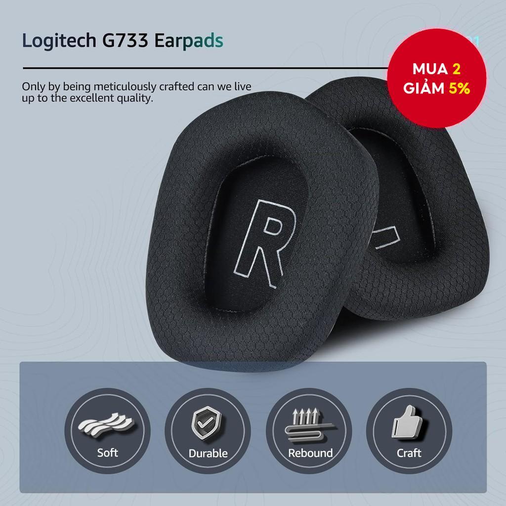 Tai nghe chơi game không dây bằng vải Memory Foam thay thế cho Logitech G733 G733 Lightspeed
