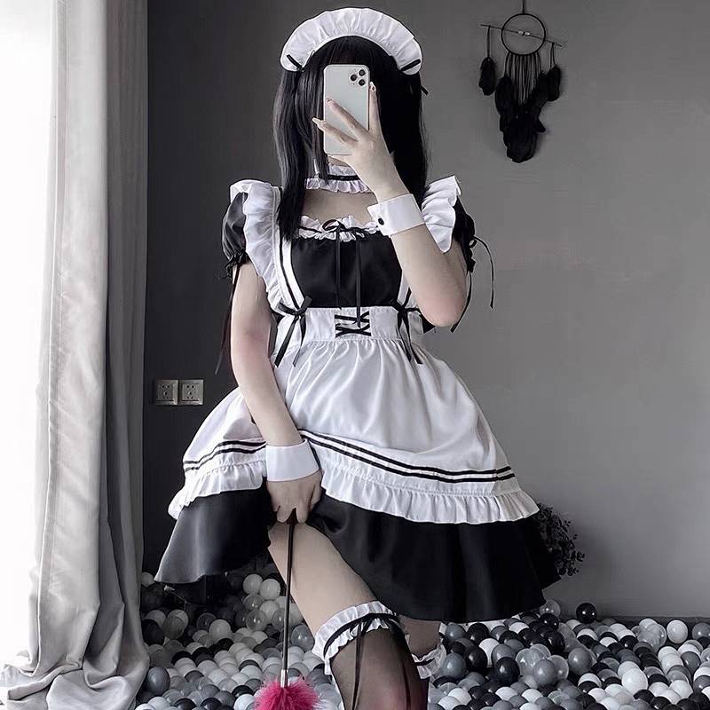 Maid Costume Cosplay Clothes Cute Maid Lolita Dress Maid Suit C7bY