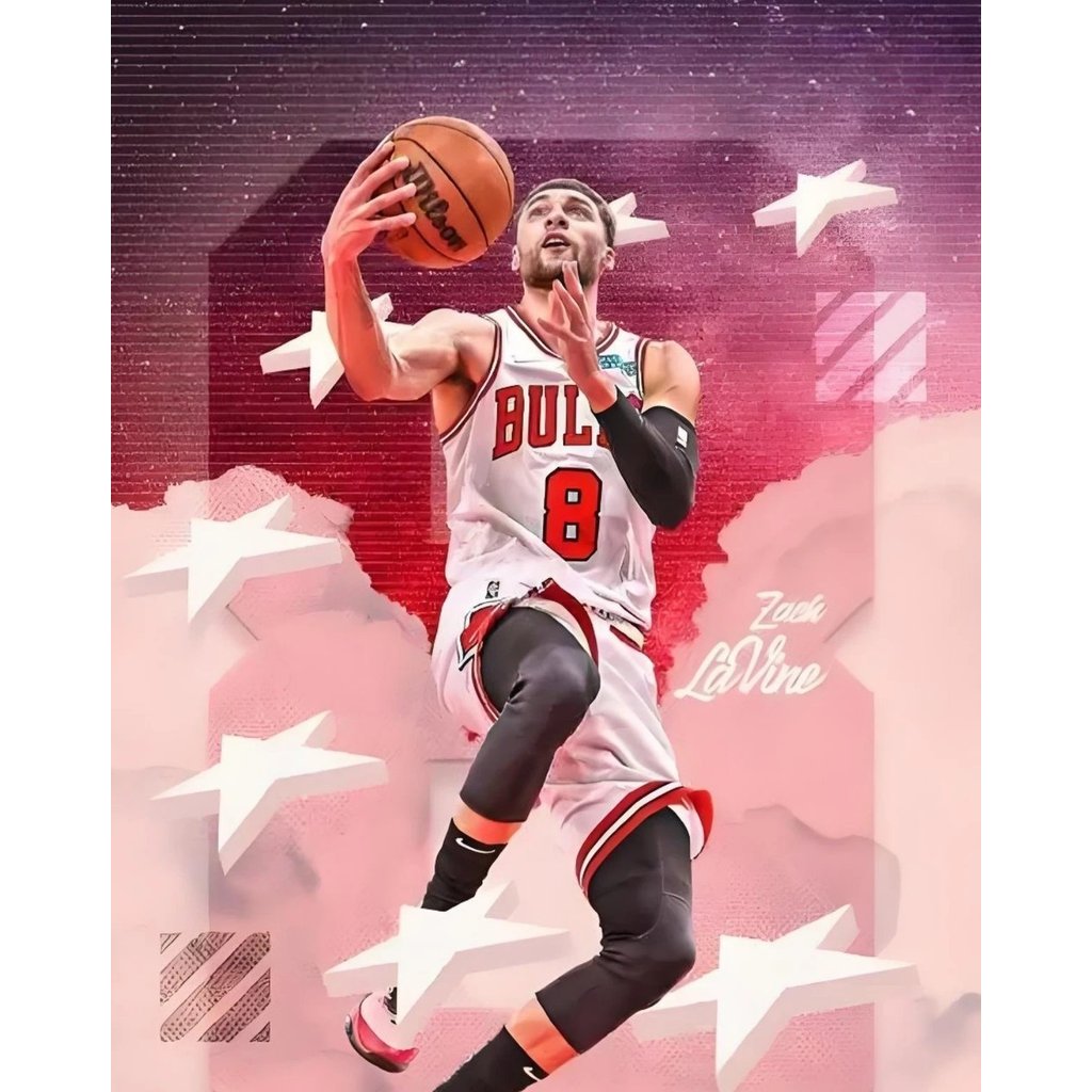Zach LaVine Zach LaVine (Zach LaVine) Bull No. 8 Jersey NBA League Chicago Hot-Pressed Jersey Dữ liệ