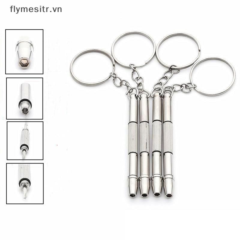 FF Fashion 4 in1 Bộ dụng cụ cầm tay tuốc nơ vít thủy tinh có móc khóa VN