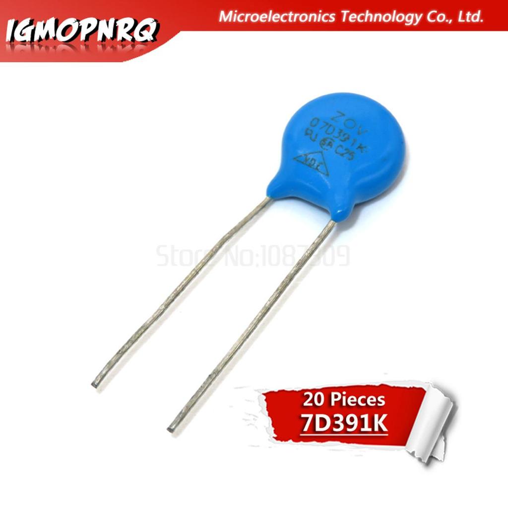 20 chiếc varistor 07D391K 390V piezoresistor 7D391K 7D391