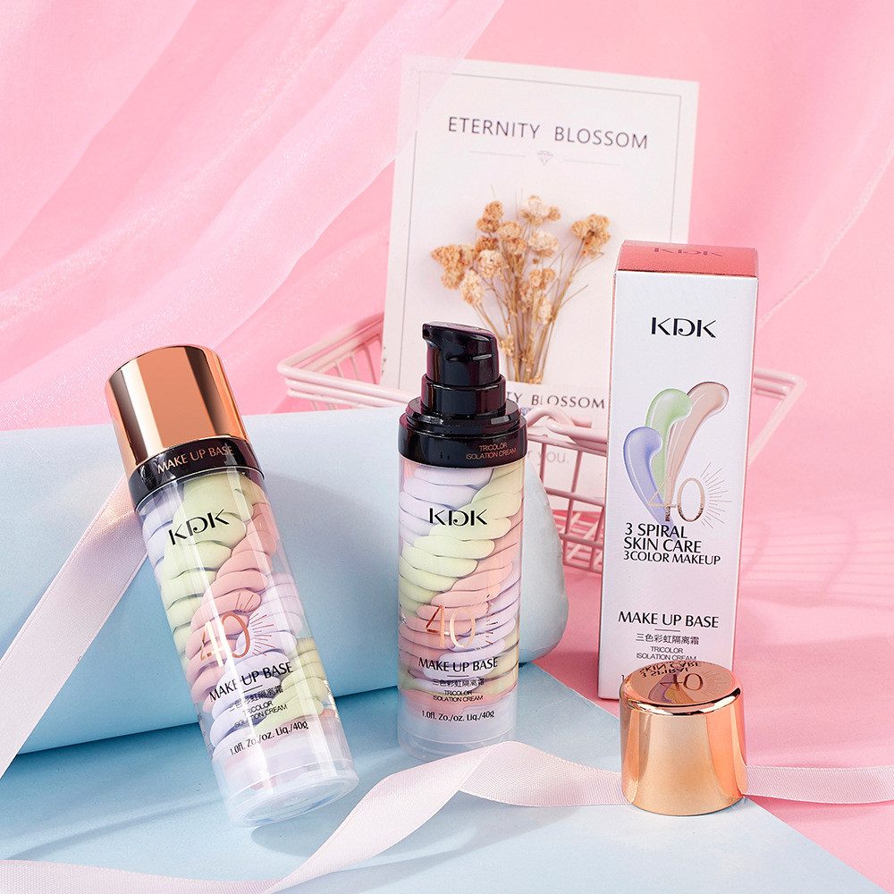 KDK Tricolor Chim Shit Base Cream Dưỡng Ẩm Che Khuyết Điểm Làm Sáng Da Tone Base Sửa Chữa Kem Lót Tr