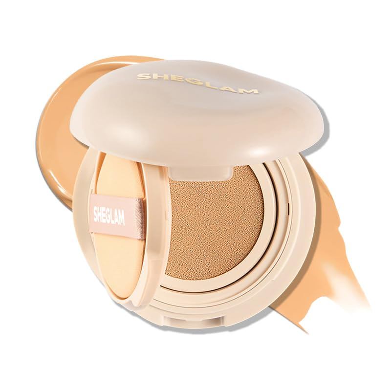 SHEGLAMLock & GoLong-LastingCushionFoundationSoftMatteWeightlessWaterproofforFlawlessBaseMakeup-Nude