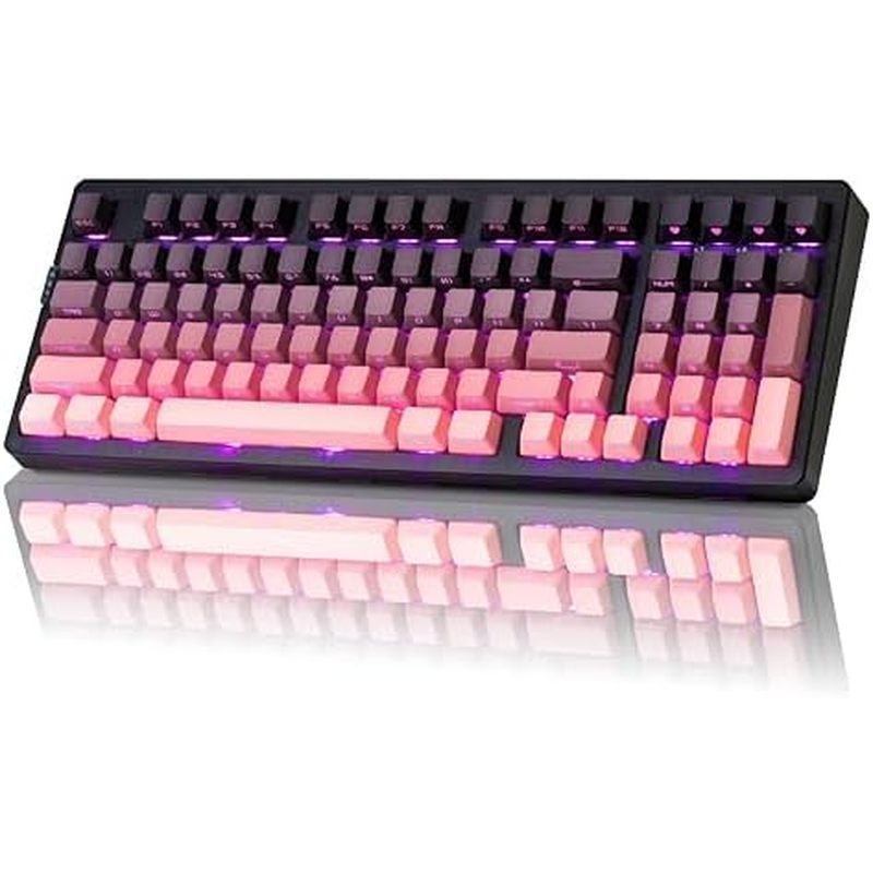 Có kích thước với Keycaps, Creamy ZH980 Creamy Pad, Gaming Up Number Keyboard Wireless, 95% Bàn phím