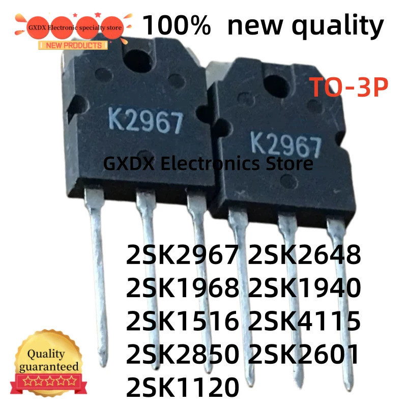 5 Chiếc 2SK1120 2SK2648 2SK1516 2SK2967 2SK2850 2SK4115 2SK1968 2SK2601 2SK1940 K2850 K4115 K1968 K2