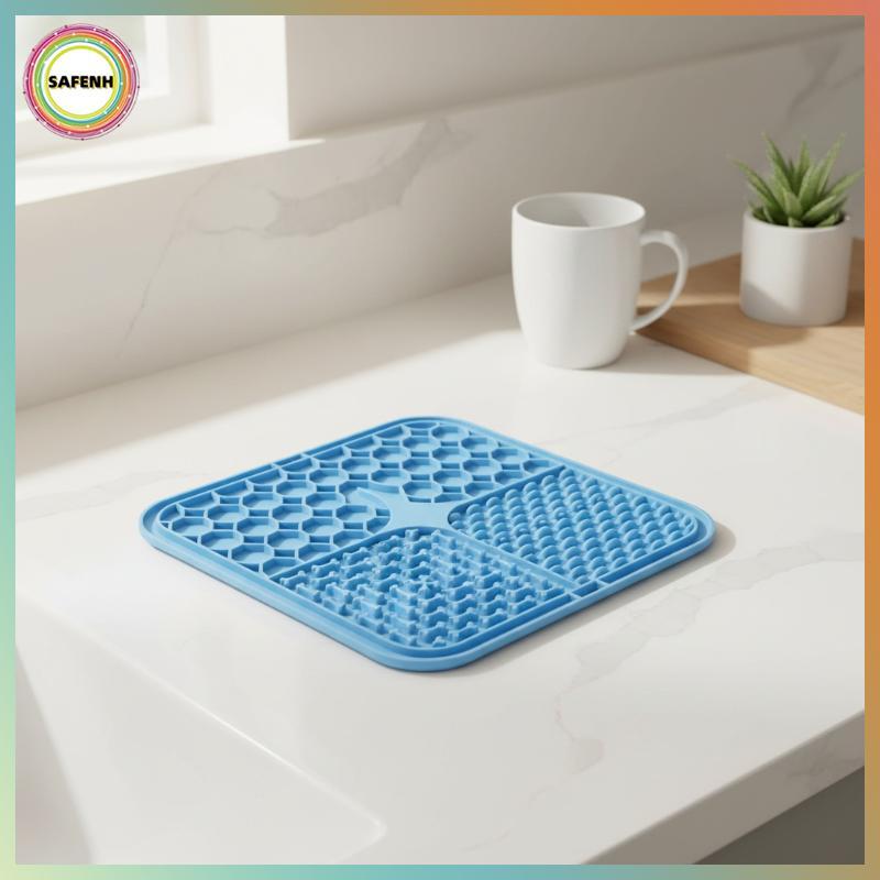 SAFENH Pet Liing Plate, Đĩa thức ăn chậm, Liing Pad, Silicone Pet Đồ ăn chậm VN