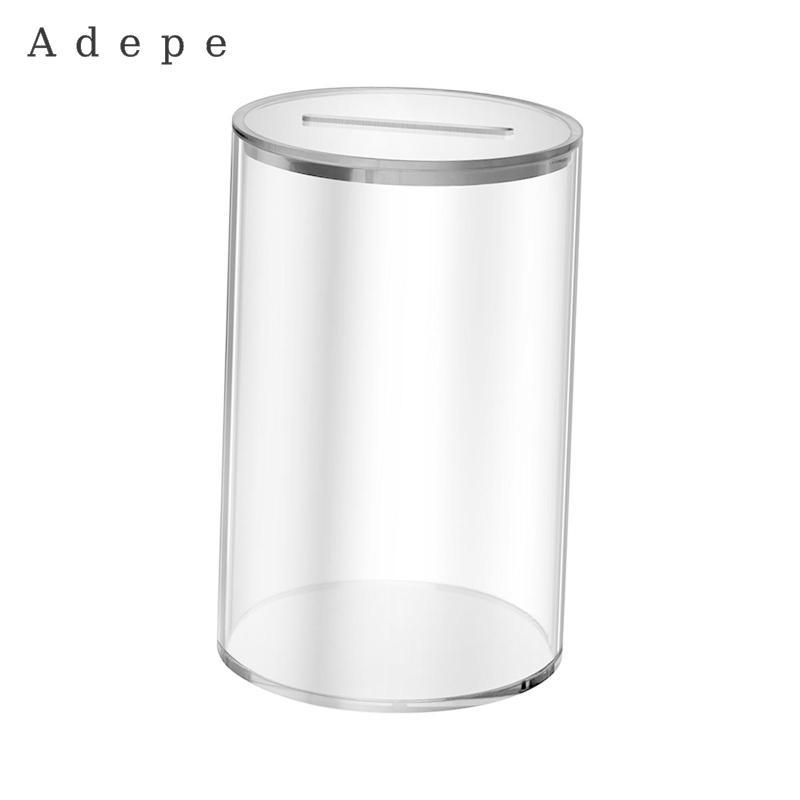 Hộp tiết kiệm tiền Acrylic Tiết kiệm trong suốt Bình đa năng Hộp tiết kiệm có thể tháo rời Tiền