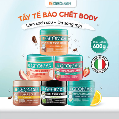 Tẩy Tế Bào Chết Body Geomar 600g Hỗ Trợ Làm Sạch, Dưỡng Ẩm, Trắng Sáng Da Mềm Mịn – Body Scrub Nhập Khẩu Từ Ý