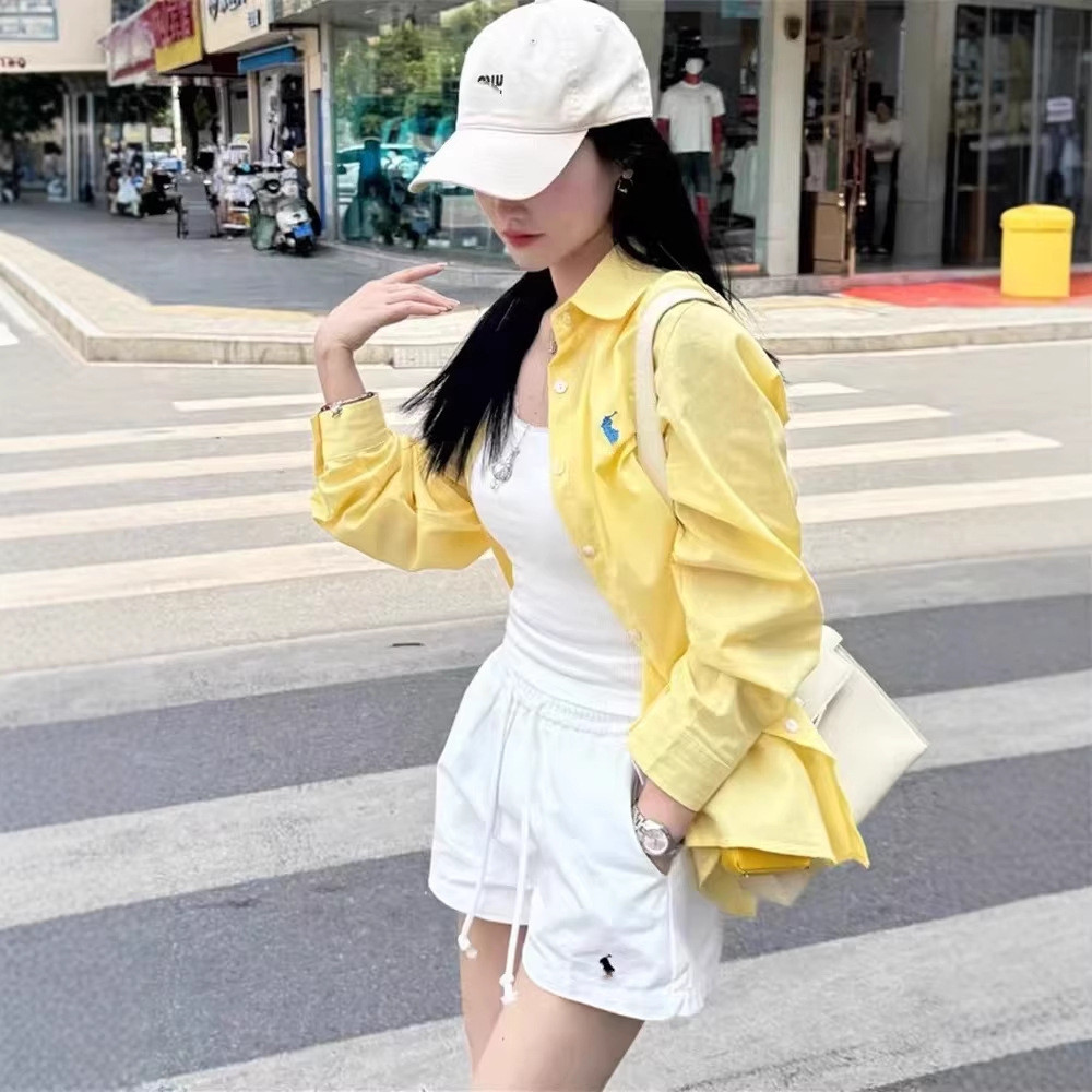 QRR7 High-quality in-stock products RL Loose fit a Women's summer high-waisted slimming sports casua