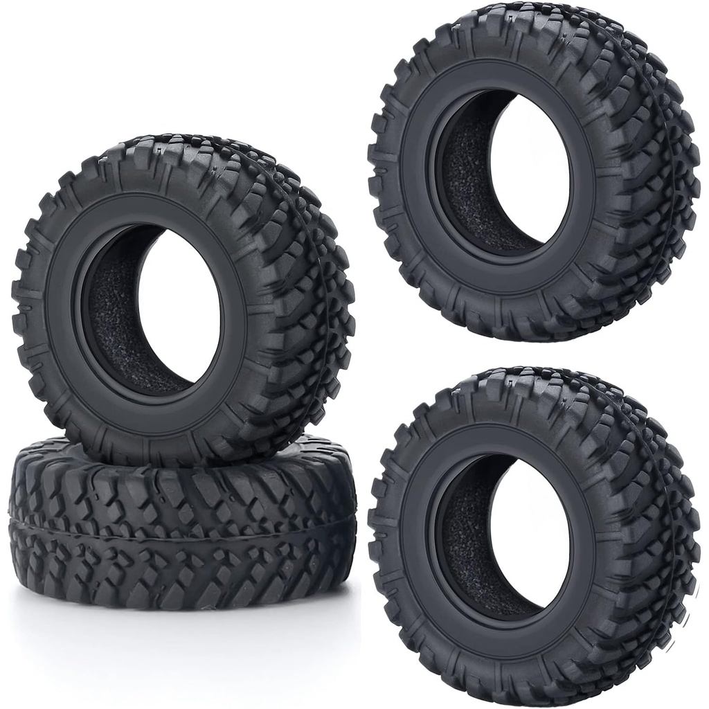 4 Lốp Cao Su Micro RC 38mm Cho Kyosho Mini Z 4x4 Lốp 1 / 18 Cân 1 / 24