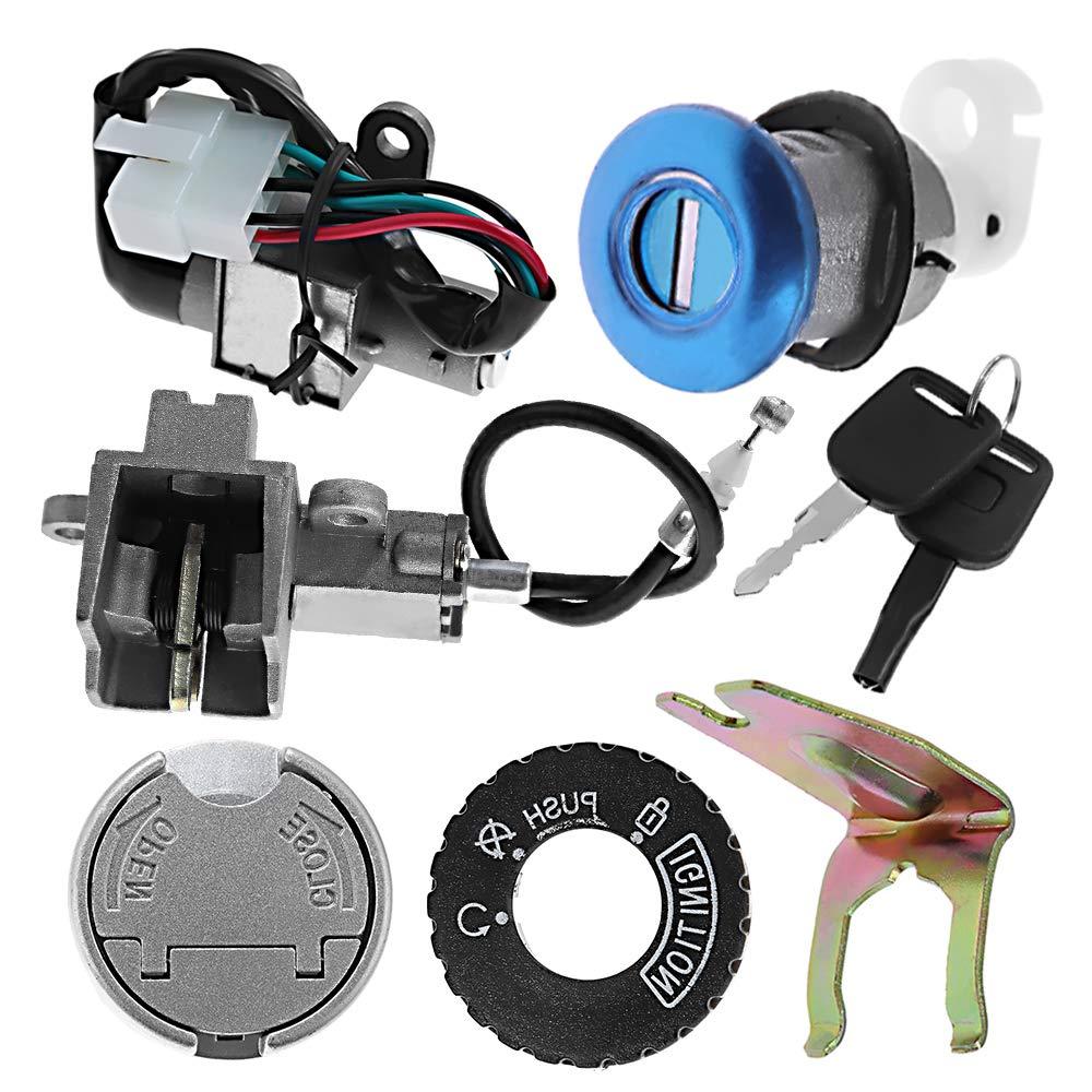 Gy6 50cc Đánh Lửa Bộ Chìa Khóa Thay Thế Cho 49cc 50cc 60cc 72cc 82cc 125cc TaoTao Hòa Bình Roketa Jo
