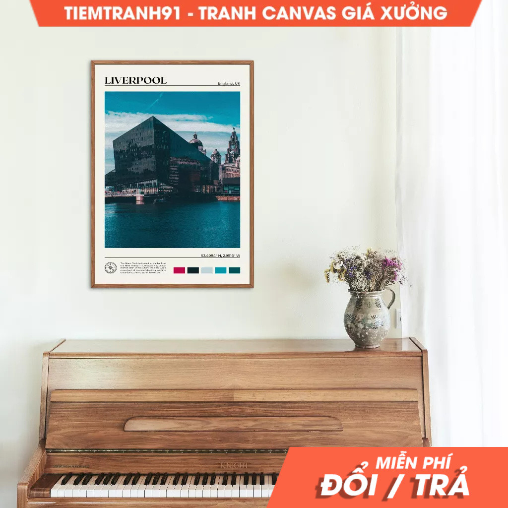 Tranh treo tường, Oil Paint, Liverpool Wall Art, Liverpool Poster, Liverpool Photo, Liverpool Decor,