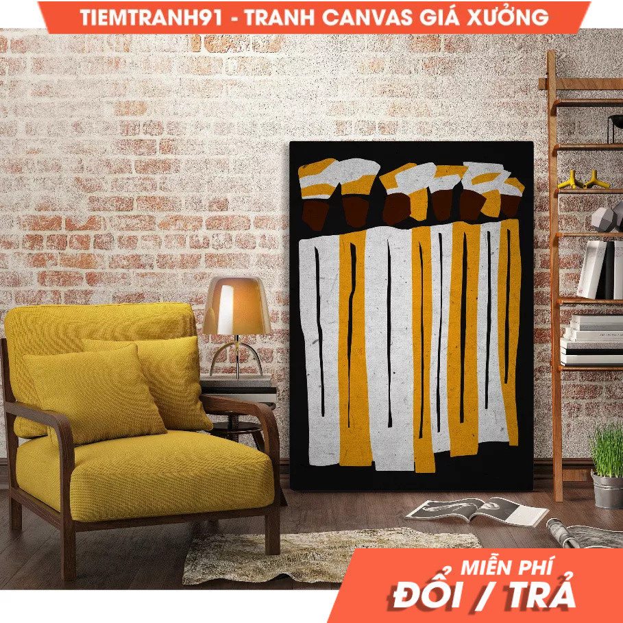 Tranh treo tường, Abstract African Warm, Nomad Tribal Abstraction, African Dots Pattern, Ethnic Figu