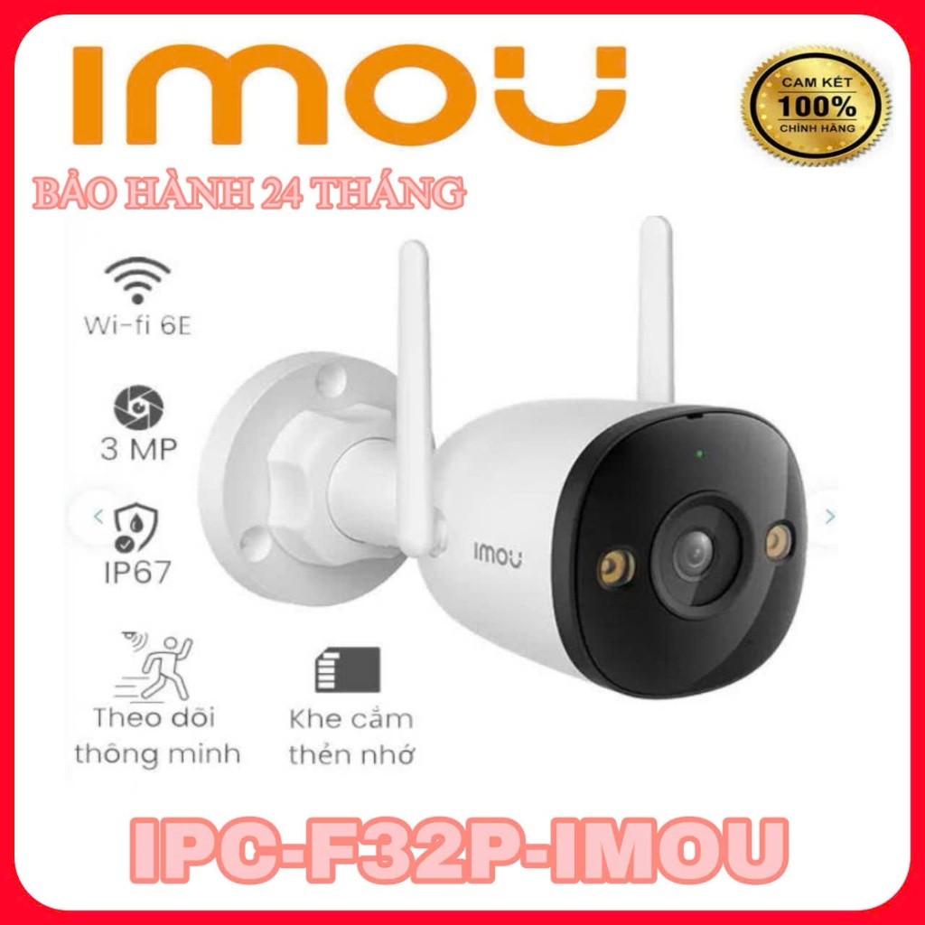 Camera Wifi ngoài trời 3MP IMOU IPC-F32P