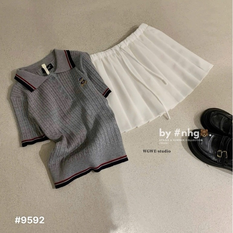 Chân váy ly cạp chun basic cho ce mix đồ xinh. #9592 WGWE SM