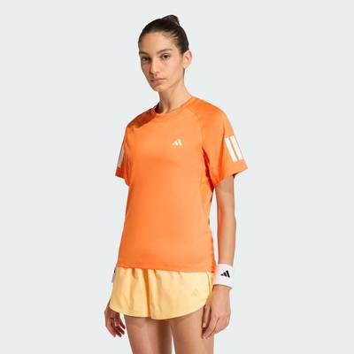 adidas Tennis Club 3-Stripes Tennis Climacool Tee Women Orange KC6353