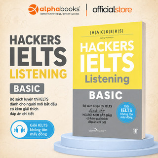 Sách Hackers Ielts Basic Listening - Ôn luyện kĩ năng Nghe trong IELTS cho người mới