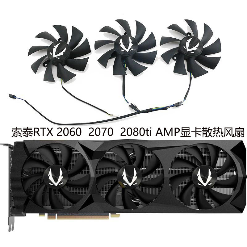 ZOTAC ZOTAC RTX 2060 2060s 2070 2070s 2080ti AMP Card Đồ Họa Quạt Làm Mát